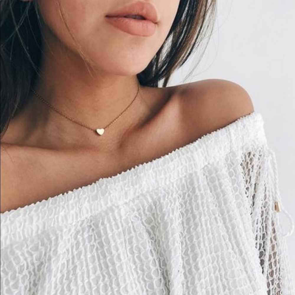 💖 Dainty Heart Gold Necklace 💖